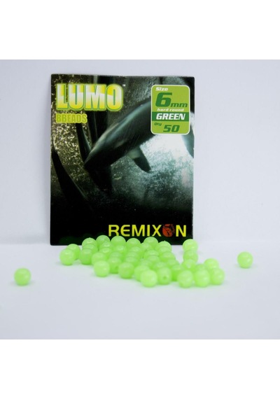 Remixon 6Mm Yuvarlak Sert Boncuk (50Adet) Yeşil
