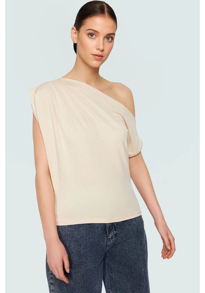 Frm Regular Kalıp Polyester Bluz Yazlık Şıklık Seçkin Malzeme Taş