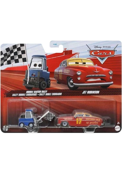 Disney Cars Ikili Karakter Araçlar Double Clutch Daley-jet Robinson Dxv99 / Htx17 Çok Renkli