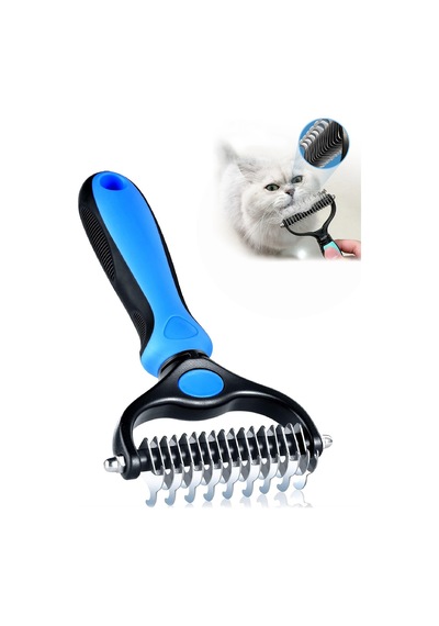 Mucit Home Metal Uçlu Köpek Kedi Uzun Tüy Bakım Tarağı Tüy Topak Kıtık Açıcı Tarak 1 Adet
