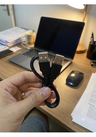 Usb Kablo 24awg 2.0 Type-a Uçlu Erkek Konnektör Data Ve Güç Kablosu 50 Cm Multimedya Kamera Modem Vs İçin Uygun