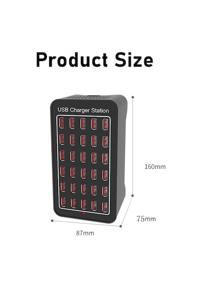 150w 30-port Usb Charger Statıon 30 Port Usb Şarj Istasyonu Çoklu Şarj Aleti