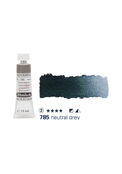 Schmincke Horadam Aquarell Tube 15Ml Seri 3 Neutral Grey 785