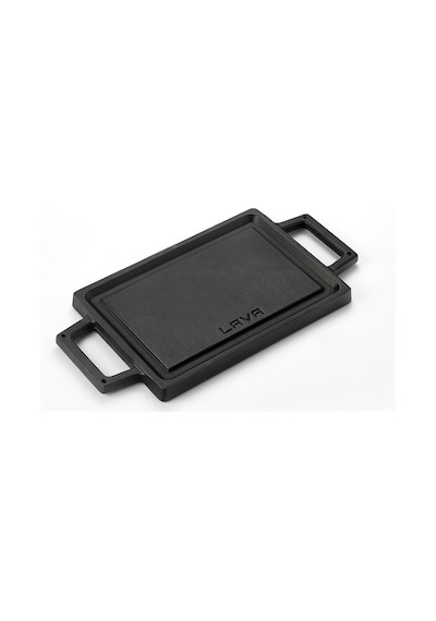 Lava Döküm Dikdörtgen Çift Yön Izgara ve Düz Yüzey Hot Plate Ölçü 22x15cm.