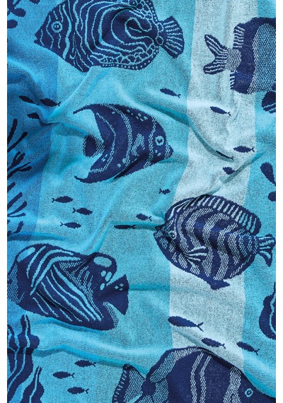 Nice Ocean Fish Plaj Havlusu 70x150 Cm Çok Renkli