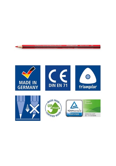 Staedtler 185 C18 Noris Kuru Boya Kalemi 18'li Genel