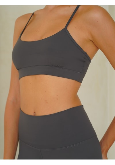 Mai Studios Co. Fold Kaplı Spor Siyah Crop Siyah