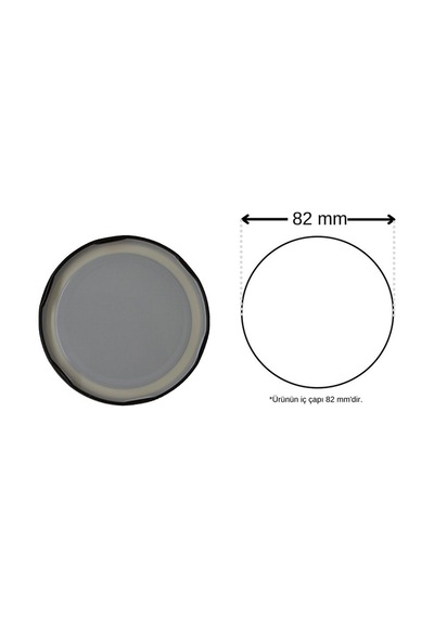 Gün Kapak Standart Cam Kavanozlar İçin 82 MM Twist-Off Kavanoz Kapağı Siyah - 20'li