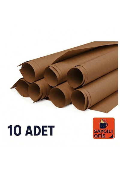 Saygılıofis Fon Kartonu 10 Lu Gri 50x70 Cm 1 Paket Kahverengi