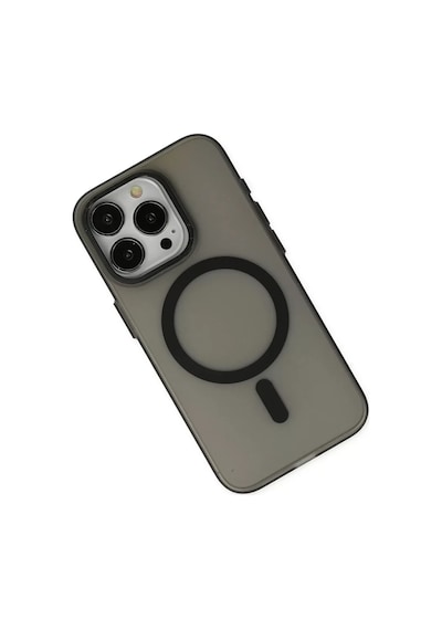 Newface Apple İphone 15 Pro Kılıf Lodos Magneticsafe Mat Kapak - Siyah Gri