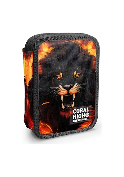 Coral High Erkek Çocuk Siyah Kükreyen Aslan Baskılı Katlı Organizer Kalemlik Kalem Kutusu 31117 Siyah - Kırmızı Coral High Erkek Çocuk Siyah Kükreyen Aslan Baskılı Katlı Organizer Kalemlik Kalem Kutusu 31117 Siyah - Kırmızı