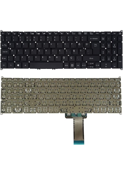Acer Uyumlu Aspire 3 A315-55, A315-56 Klavyesi Tuş Takımı (Siyah Tr) - 552299534