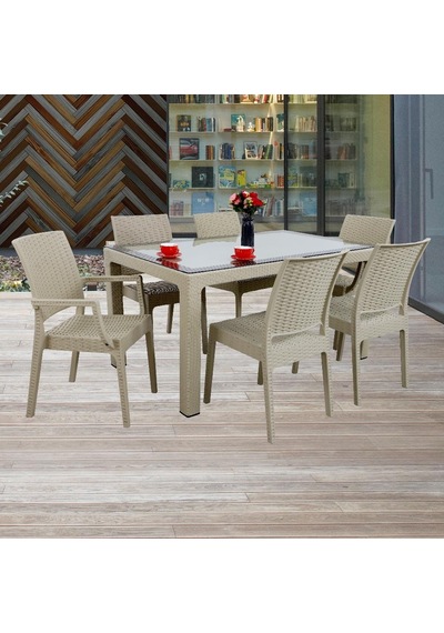 Depootoptan Mandella Elit Rattan 90 x 150 CM 2 Elit Koltuk 4 Elit Sandalye Camlı M (533389974) Depootoptan Mandella Elit Rattan 90 x 150 CM 2 Elit Koltuk 4 Elit Sandalye Camlı M (533389974)
