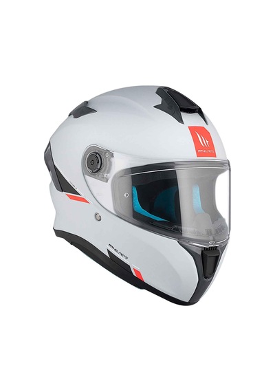 Mt Targo S Solid A0 Kapalı Kask Beyaz XL-