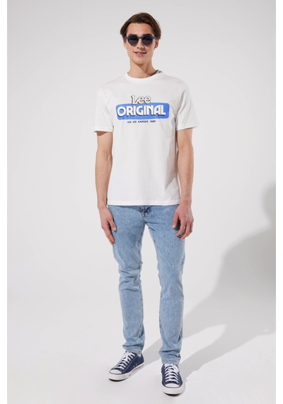Lee Luke Slim Fit Dar Kesim Normal Bel Açık Mavi Esnek Jean Kot Pantolon L719PXC11 Mavi