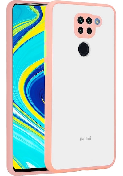 Xiaomi Redmi Note 9 Kilif Lens Korumali Mat Silikon Kapak 400012293