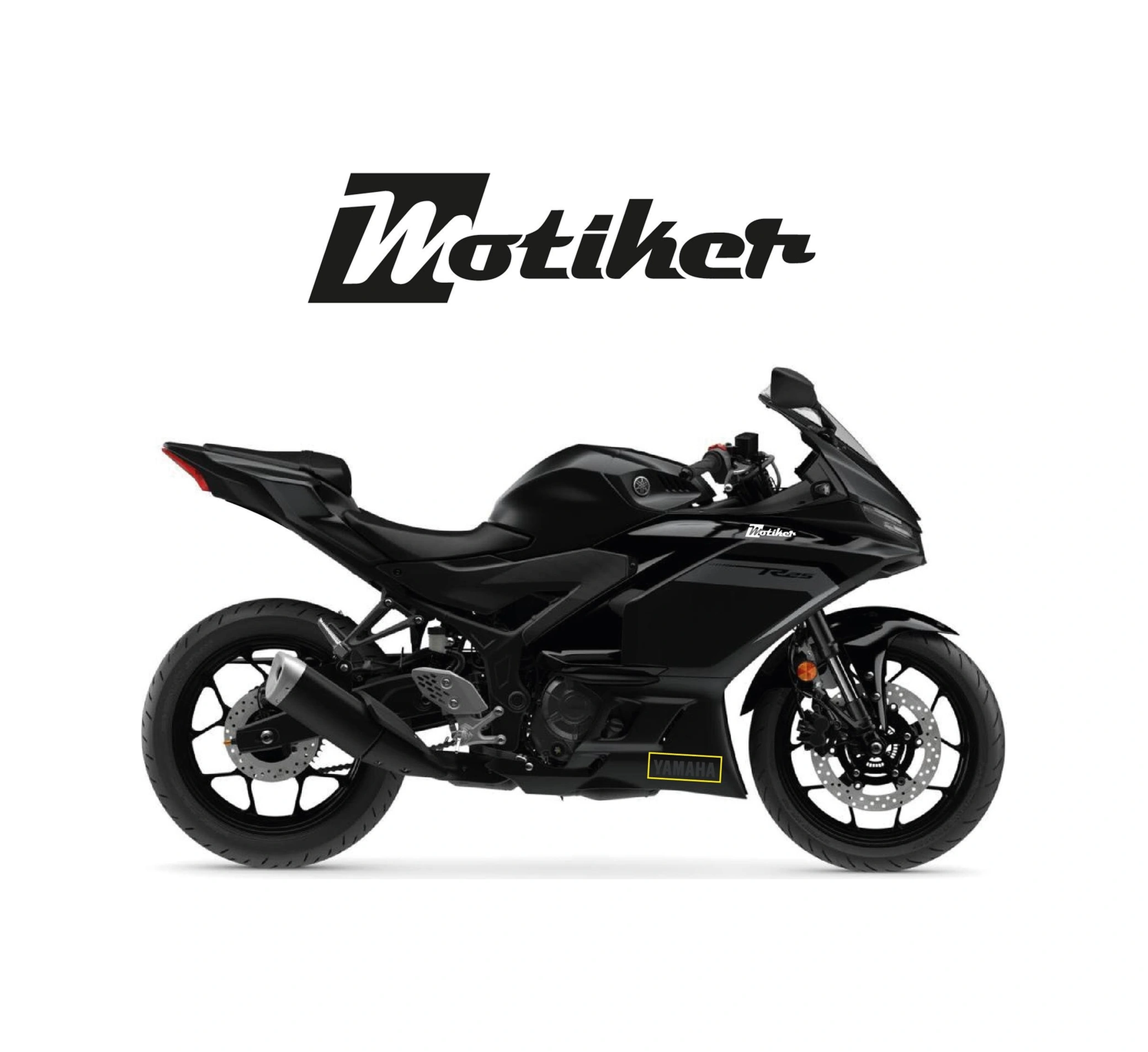 Yamaha Yzf-r25 2025 Alt Sakal Yamaha Metallic Grey Gloss Sticker Etiket Modeli