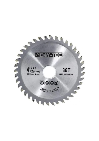 Bay-tec Elmas Sunta Testere 115 MM-22-23 MM - Ağaç Sunta Kesme