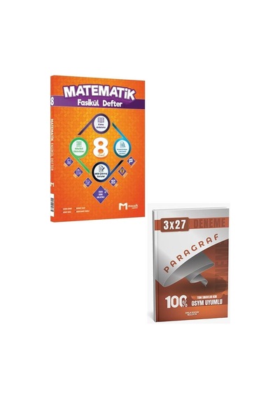Mozaik 2027 8. Sınıf Matematik Fasikül Defter Konu Anlatımı+anla Kazan Paragraf Deneme