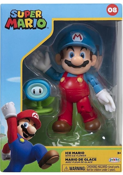 Süper Mario Buz Mario Ve Buz Çiçeği Figürü