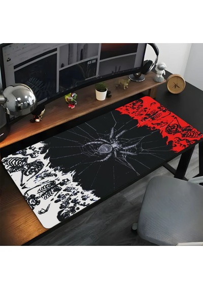 Örümcek Motifli 90x40 Kaymaz Taban Mousepad 90x40cm