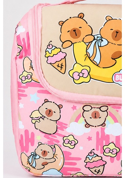 X Dekomus Capybara Golden Dream Collection Beslenme Çantası Altın