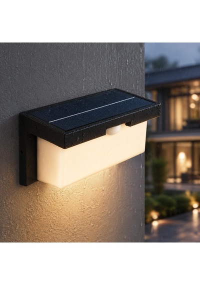 Barbaros 40w Solar Led Duvar Apliği, 4300 Lümen, 3200k Günışığı, 2 Kademeli Sensörlü, Ip44 Dış Mekân Bahçe Balkon Kapı Girişi Aydınlatması Diğer