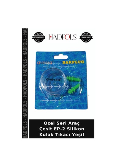Özel Seri Araç Çeşit Ep-2 Silikon Kulak Tıkacı Yeşil