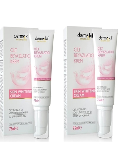 Dermokil Natural Skin Cilt Beyazlatıcı Krem 75 ML x 2