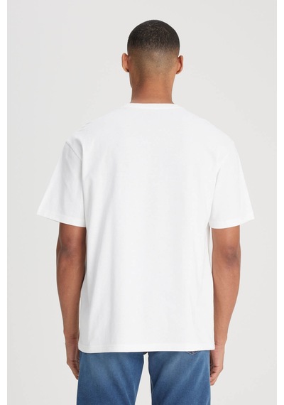 Lee Loose Fit Kırık Beyaz Erkek T-shirt L222001102 KIRIK BEYAZ