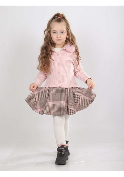 Xo Kids Kız Çocuk Elbise 1-5 Yaş 4815 Pembe