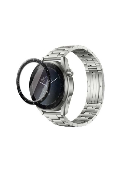 Huawei Watch 3 Pro Mkst Pmma Pet Saat Ekran Koruyucu - Siyah