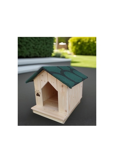 Woodcolor Premıum Doğal Ahşap Kedi Evi Dış Mekan Kedi Kulübesi Yağmur Geçirmez - 785647301