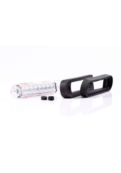Frıstom Ft-073 Long 8 Ledli Pozisyon Lamba Ledli Turuncu 12v - 36v 0,15 Mt Siyah Lastik Contalı
