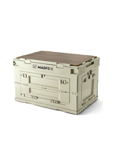 Madfox Masalı Katlanabilir Kamp Malzeme Saklama Kutusu Bej