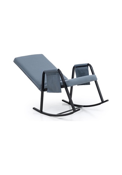 Pafu Oden Outdoor Bahçe Su Geçirmez Fonksiyonel Sallanan Koltuk - Gri-mavi