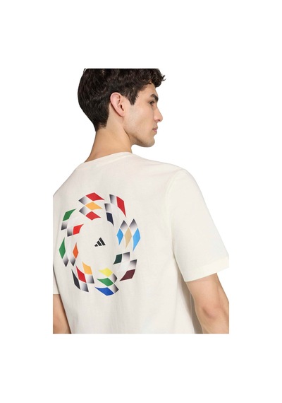 Adidas M Hot Np T Owhıte Beyaz Erkek Kısa Kol T-shirt