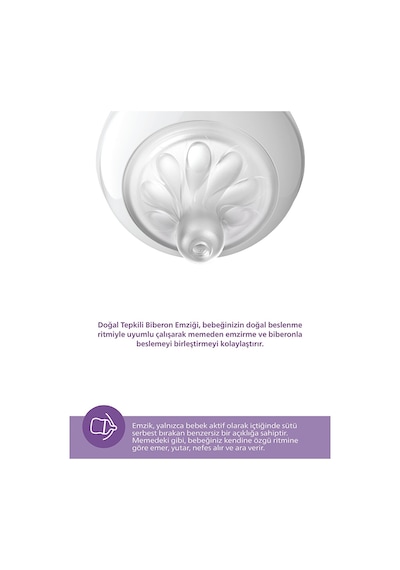 Philips Avent Natural Response PP 2'li Biberon Seti 125 ML 0+ Ay PAV-SCY90002