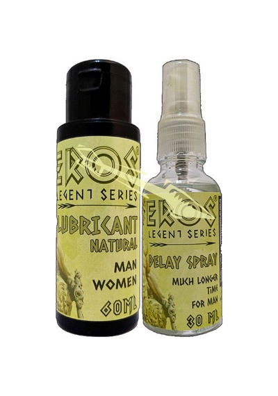 Eros Legent Lubricant Gel Kayganlık Jeli 60 Ml + Erkeklere Geciktiricistop Sprey 30 Ml