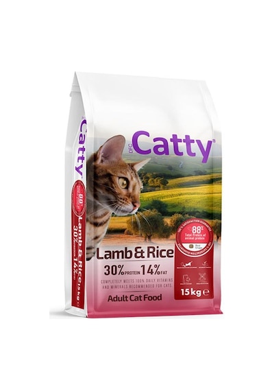 Catty Kuzulu Ve Pirinçli Yetişkin Kedi Maması 15 Kg