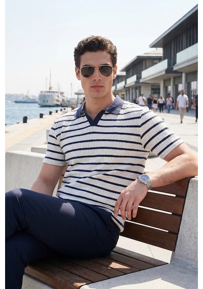 Buratti Erkek Polo T Shirt 5904022 İndigo İndigo