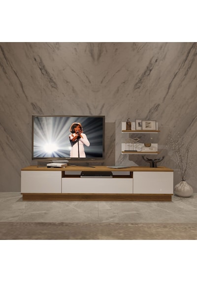 Decoraktiv Trendstyle 4s Mdf Tv Ünitesi Tv Sehpası Pera - Beyaz