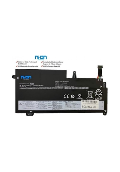 Nion Lenovo Sb10k97594 Sb10k97593 Sb10k97592 Uyumlu Notebook Batarya - Pil