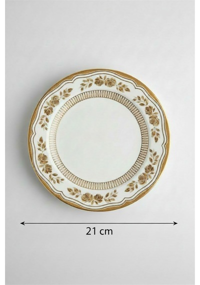 12'li Tuna Pasta Tabağı 21cm Dijital Salda Rinart Krem
