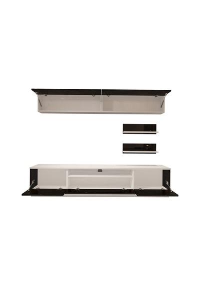 Decoraktiv Trendstyle 5s Slm Tv Ünitesi Tv Sehpası Beyaz - Siyah