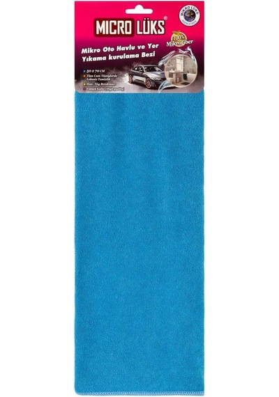 Mikro Lüx Mikrofiber Oto Kurulama Temizlik Bezi 50x70 Cm Süper Emici - 1 Ad.