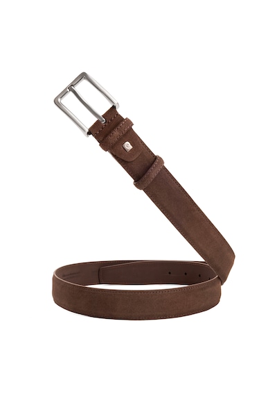 Pierre Cardin Suet Deri Erkek Kemer En 3,5 Cm Pc-1009 Kahve - Suet