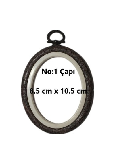 Nurge Ahşap Görünümlü Pano Kasnak Oval (Numara Seçenekli)