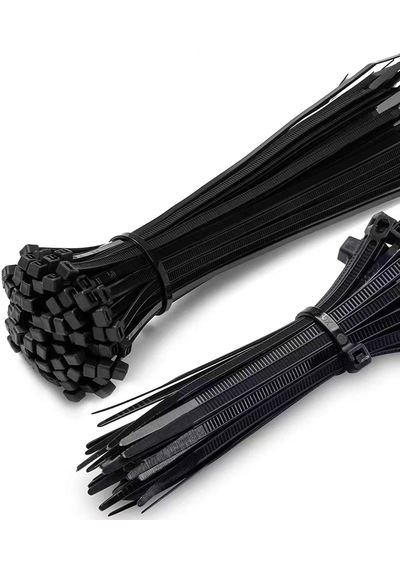 Siyah Kablo Bağı Cırt Kelepçe-nylon66 3.6 X 200mm - Siyah