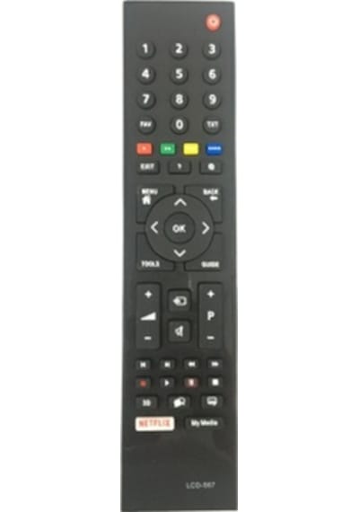 Arçelik Uyumlu - Beko 3d Smart Netflix Tv Kumandası - Lcd 567